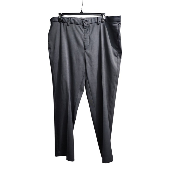 Tahari Mens Dress Pants 42x32 Flat Front Gray Professional‎ - Picture 1 of 7